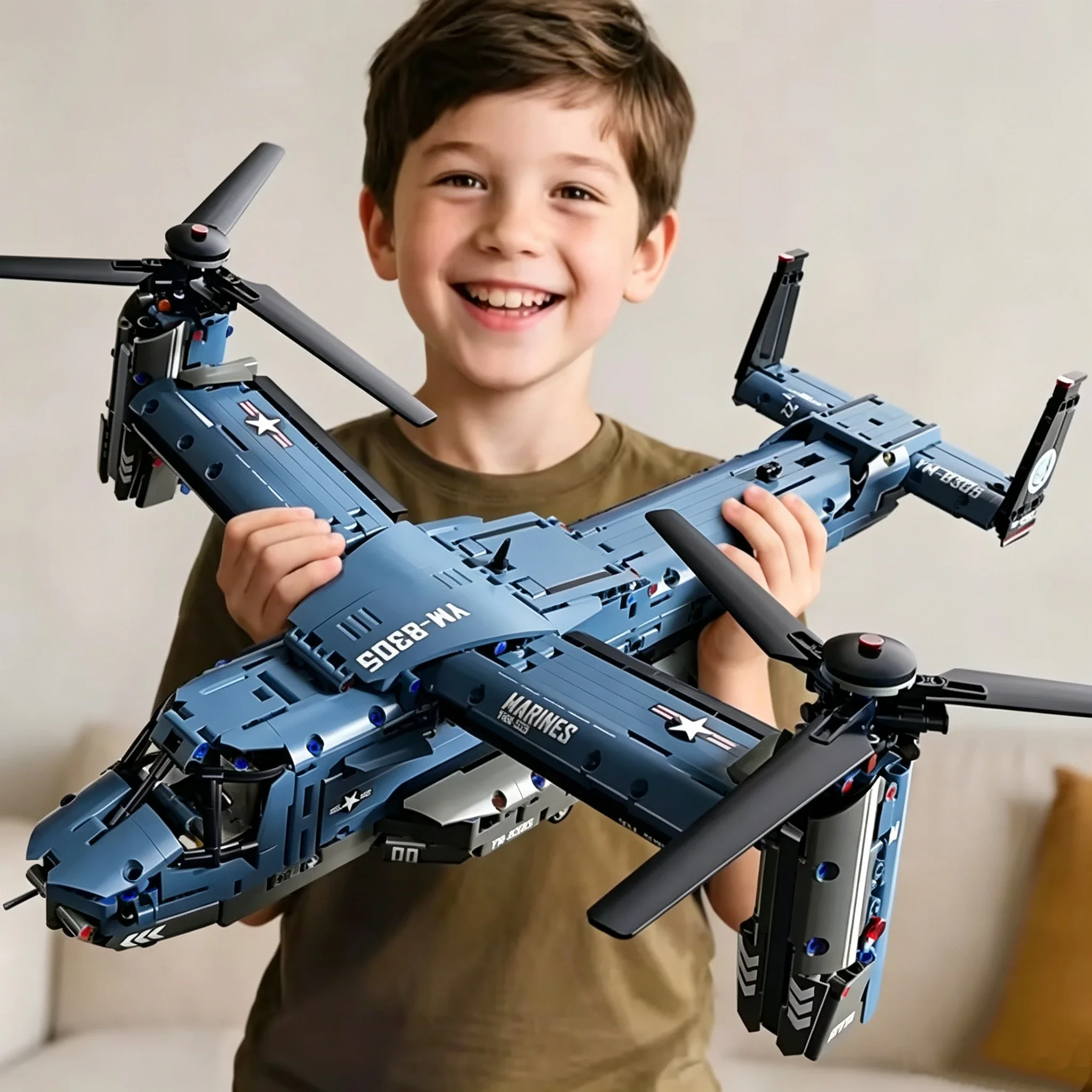 Jjrc Drone X12 - Militärisches V-22 Osprey Tiltrotor Baustein-Set Großes